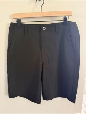 Volcom Men's Black Flat Front Casual Shorts
